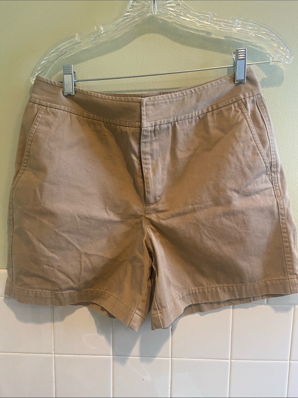 🌺 Rafaella Tan 100% Cotton Shorts Size 6